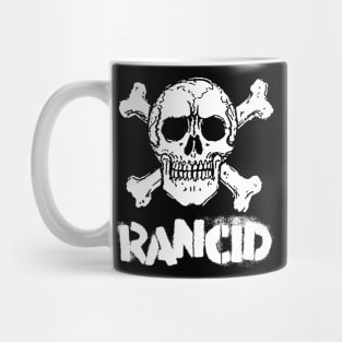 skull white type blur both Mug